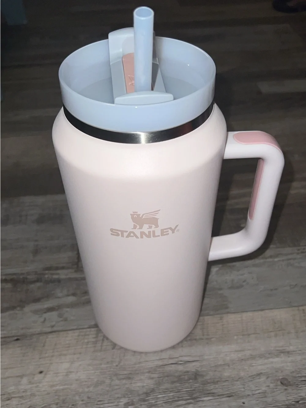 Stanley 64oz Light Pink Tumblr with handle - Picture 2 of 4